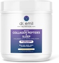 DR. EMIL NUTRITION Collagen Peptides Powder Plus Sleep Support - Colagen Powder for Women with 5-HTP, Melatonin & L-Theanine - Collagen Supplements with Biotin for Hair, Skin & Nails