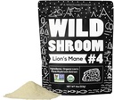 Wild Foods Lions Mane Powder Mushrooms Extracto 10:1 ← Orgánica Mushroom Powder ← Herb Nootropic Adaptogenic para la salud del cerebro, la memoria y el foco(4 Ounce)