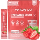 Venture Pal Sugar Free Electrolyte Powder Packets - Liquid Daily IV Drink Mix for Rapid Hydration " Party Recovery TEN 5 Vitaminas " 7 Electrolytes Anterior Keto Friendly ← Non-GMO TEN Certified Vegan TEN 16 Sticks