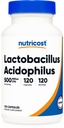 Nutricost Lactobacillus Acidophilus 500 Million CFU Por Serving (120 Capsules)