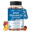 Niños Vitamina D Gummies (90 Day Supply) Vitamina D3 para niños (1000IU) para apoyar el sistema de estrucudo, funciones musculares &amp; sistema inmunitario. Delicioso " Vegetarian Gummy Vitamina D