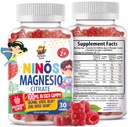 Magnesium Gummies for Kids &amp; Adults - 100mg - Calm Magnesium Chews - Magnesium Citrate Chewable Suplemento para Mood &amp; Muscle Support - 30 Gummies