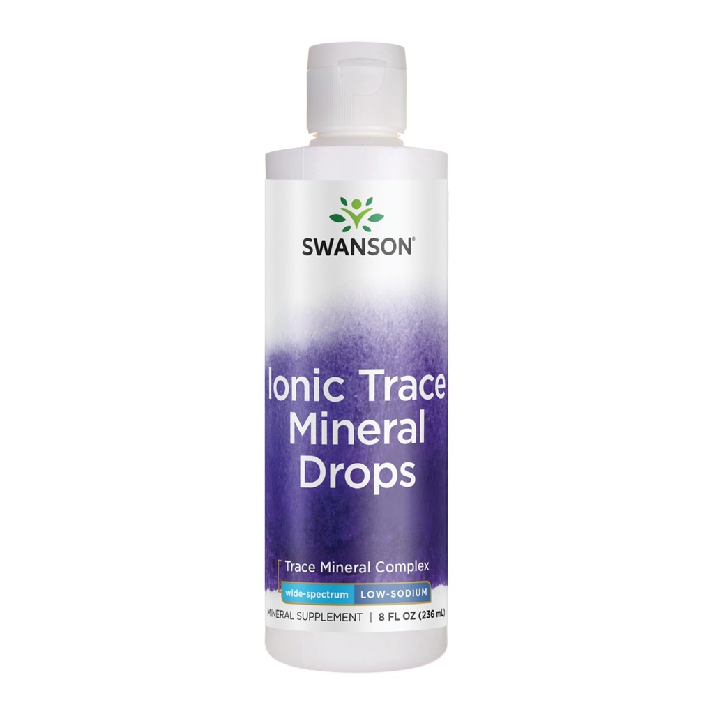 Swanson Concentrace Trace Mineral Drops 8oz-Completo Mineral Complex for Energy, Hydration, & Electrolyte Balance Over 72 High Absorption Ionic Minerals such as Magnesium, Potassium, Calcium (2 Pack)