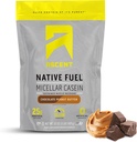 Ascent Casein Protein Powder - 25g Micellar Casein Powder with Zero Artificial Flavors & Sweeteners, Gluten Free, No Añadido Sugar, 4.9g BCAA, 2.2g Leucine - Chocolate Peanut Butter, 2 libras