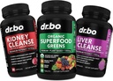 Ecológico Superfood Greens & Fruit Supplements - Suplemento de apoyo para la limpieza del riñón del hígado - Green Veggie Powder Blend Vegetable Foods & Help Repair Kidneys, Bladder Control & Urinary Salud Tract