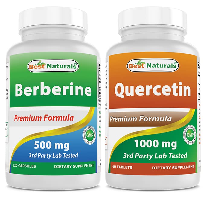 Best Naturals Berberine 500m & Quercetin 1000 mg