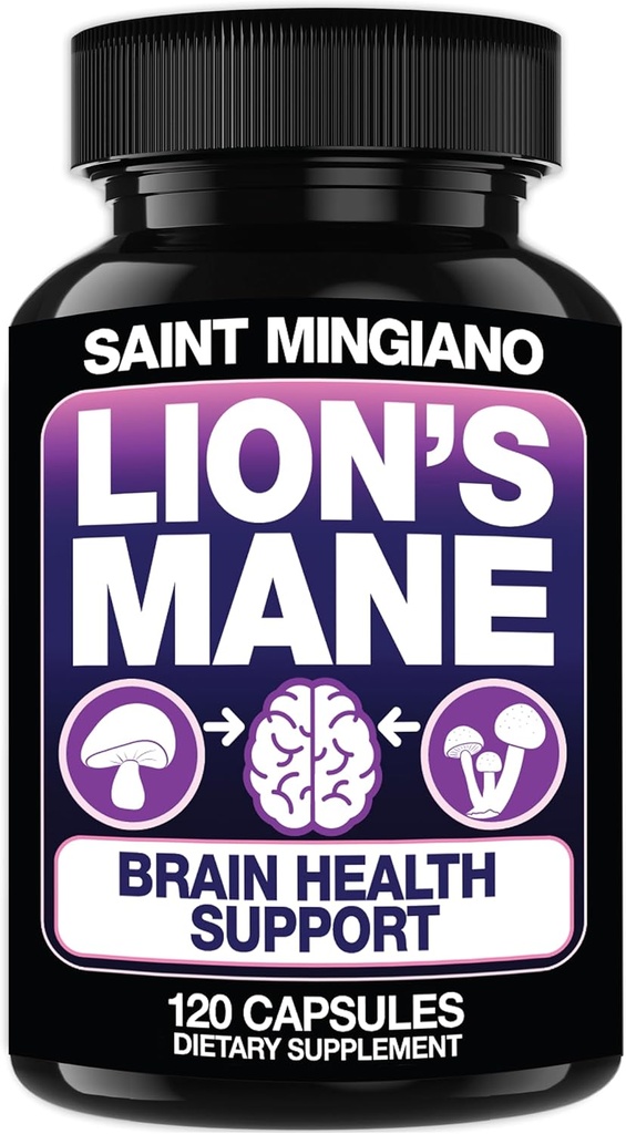 El suplemento de seno de manguera de león Silencio 120 cápsulas: Alpha Brain Enhancement of Cognitive Clarity, Focus with Our Specialty Blend 4 Mushroom Mycelium Formula