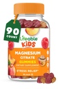 Gummies de Magnesio Lifeable para niños ← 170mg Magnesio Elemental de 1,420mg Citrate de Magnesio ← Gran Tasting Niño Magnesio Suplemento ← Muscle Support and Stress Relief Chewable TEN 90 Gummies