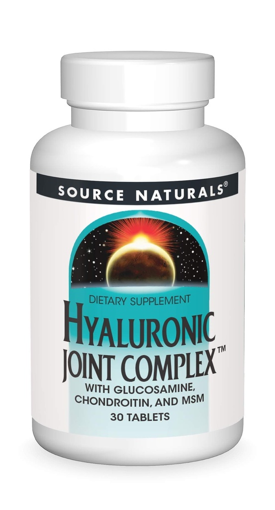 Fuente Naturales Complejo Conjunto Hialurónico con Glucosamina, Condroitina & MSM - 30 Tabletas