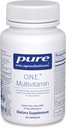 Encapsulaciones puras O.N.E. Multivitamínico - Una vez Multivitamínico diario con metafolio complejo antioxidante, CoQ10 y Luteína para soportar la visión, la función cognitiva y la salud celular* - 30 cápsulas