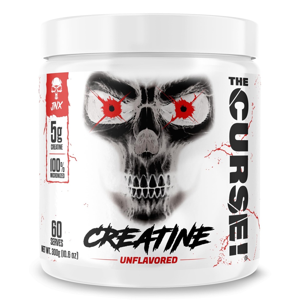 ¡JNX lanza la maldición! Cretina Monohydrate Powder 60 Servings ¦ Pure Micronized Creatine 5g Por Serving  300g - 10.6 Ounce