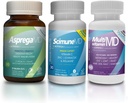ScimeraMD® AspregaMD 30CT Probiotic + Prebiotic, ScimeraMD® ScimuneMD 30CT Immune Support and ScimeraMD® MultivitaminMD Multiminerals for Digestive Health, Immune System Support and Wellness Support