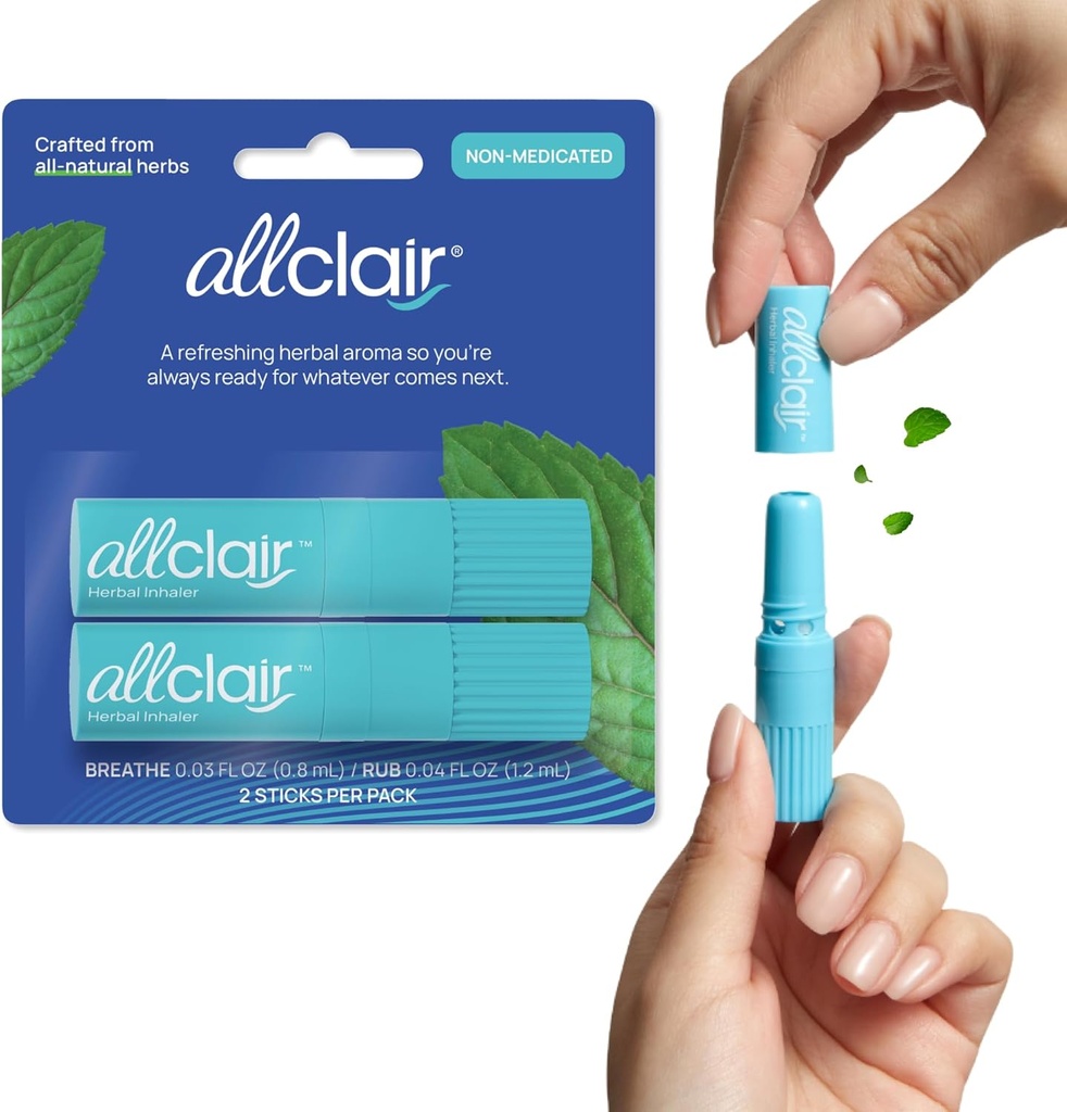 [BRSROGLYPN6BUDLV] Inhalador de Alivio de Nausea - Tome el control de la enfermedad de la moción, la enfermedad de la mañana, medicamentos, estrés - rápido, natural, libre de drogas, no de sueño Travel Essential - Pack of 2 Inhalers