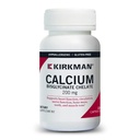 Kirkman - Calcio Bisglycinate Chelate 200mg - 120 cápsulas - Sin vitamina D3 - Ayuda a mantener huesos fuertes - hipoalergénico