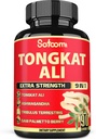 Satoomi 9in1 Tongkat Ali Root Extract - Ashwagandha, Tribulus Terrestris - 90 cápsulas para 3 meses - Apoyo Strength, Energía e Inmune saludable