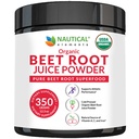 Orgánica de Beet Juice Powder - 20:1 Concentration Beet Powder Organic - Circulation Support - Rich in Nitric Oxide - Cold-Pressed 100 Servings of Beet Root Powder Supplement- 12.3oz