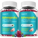 2 Pack Ashwagandha Gummies, Apoyo a la Inmunidad, Relajación, Calm Mood & Zzz, Ashwagandha Suplementos para Hombres &amp; Mujeres, Natural Blueberry Flavor, 120 Cuenta