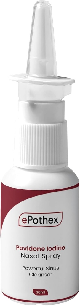 1% Povidone Iodine Nasal Spray - Powerful Nasal Cleanser & Sinus Protection - Reducir la exposición a contaminantes aéreos - Viaje amistoso - 30ml