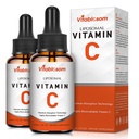 Vitamina Liposómica C 2000mg Líquido para Adultos, Alta Absorción VIT C, Maximizar la vitamina C, Sistema Inmunitario " Apoyo Antioxidante, 60ML (2 Botella)