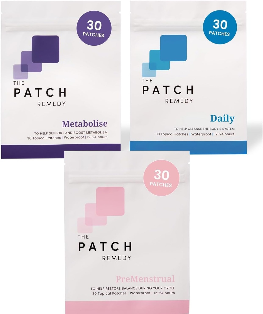 Metabolise, Limpiar " PreMenstrual Patches for Women - Punto de encuentro con la limpieza del parche diario " Metabolize Energy Patch Bundle