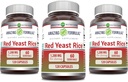 Impresionantes Fórmulas Red Yeast Rice 1200mg Por Serving Capsules Suplemento ← Non-GMO Silencio Gluten Gratis Silencio Made in USA (120 Conde Silencio 3 Pack)