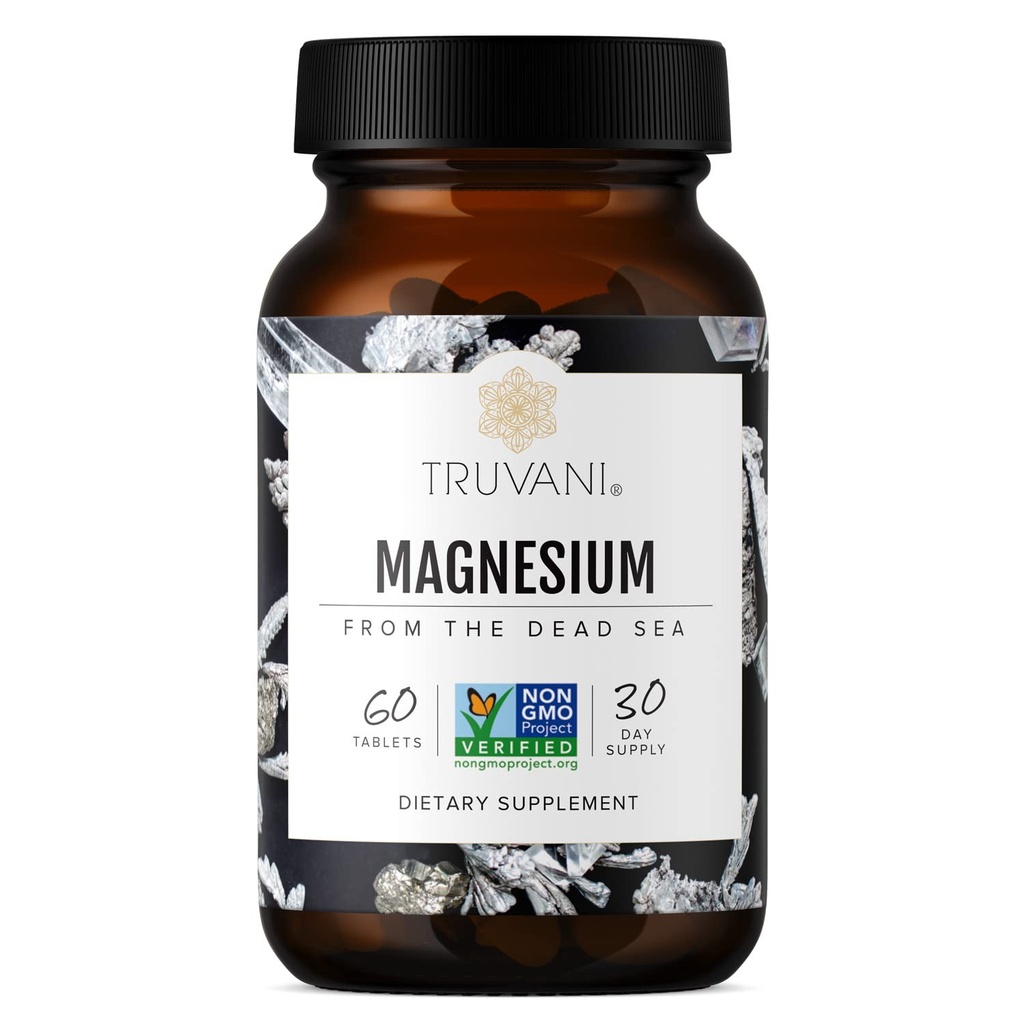 Truvani Magnesium 400mg Oxide Tablets ← 60 Tablets ← Soporta calma y sueño, Huesos saludables, Salud muscular, Salud Digestiva