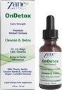 Zane OnDetox -10 – 15 Días Limpieza rápida y soporte ← Detox & Reparación Suplemento con Milk Thistle, Nettle, Greater Burdock, Artichoke & More ← Vegan ← No-GMO TEN Gluten-Free TEN 1 Fl Oz.- 30ml