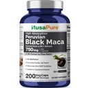 NusaPure Negro Maca Root 50:1 Extracto, 750 mg Equivalente a 37,500 mg 200 Veggie Por Caps (Vegan, No GMO)