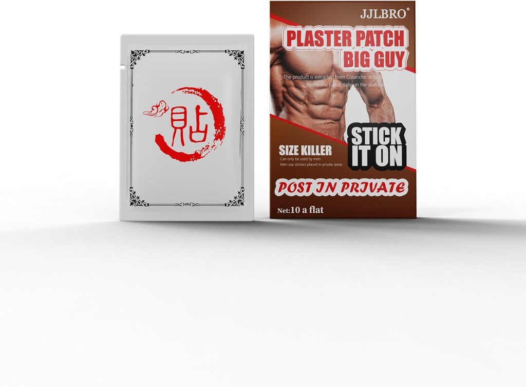 10 Patches exteriores de ampliación de los hombres de fuerza adicional - tamaño superior, energía, rendimiento & resistencia para elgador, resultados más fuertes