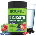 NATURELO Polvo de electrolito, mezcla de hidratación y bebida mineral, Azúcar libre " No GMO Berry Flavor 50 Servimientos