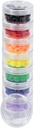 GMS Small 7 Day Stack-able Pill Organizer Case for Medication, Vitamins, and Supplements with 7 Lids - one for Every Portable and Removable Container (Clear)