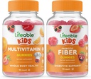 Multivitamina vital Niños + Fibra Prebiótica, Gummies Bundle - Gran Tasting, Suplemento de vitaminas, Gluten Gratis, GMO Gratis, Chewable Gummy
