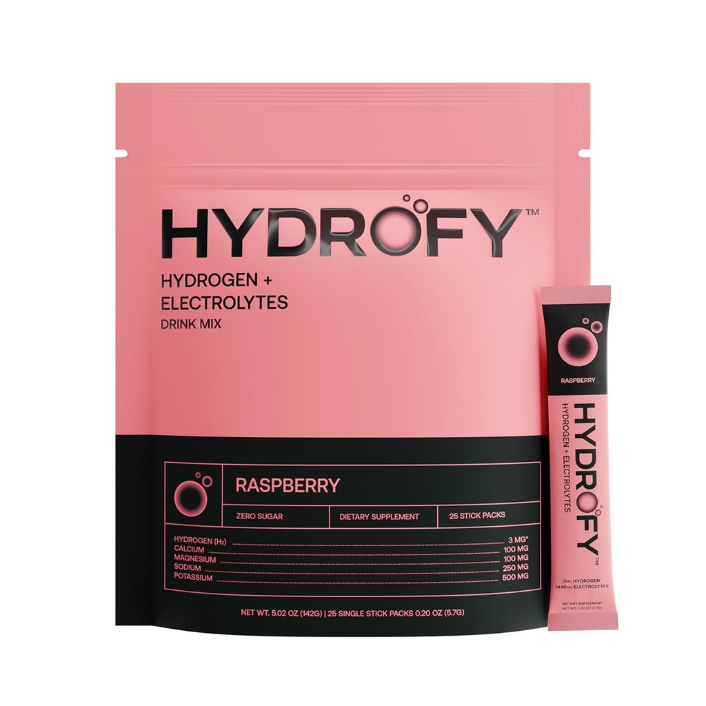Hidrofy Hidrógeno Agua + Electrolitos Bebida Mix ← H2 Hydration Packets with Molecular Hydrogen, Sodium, Potassium, Magnesium, Calcium, and Minerals
