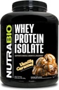 NutraBio 100% Whey Protein Isolate Protein Powder, 25g Protein with Complete Amino Acid Profile, Non-GMO, Soy & Gluten Free, Low Carb, Low Calorie Whey Protein Powder, Vanilla Caramel, 5 Lbs