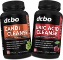 DR. BO Candi Uric Acid Cleanse Support - Oregano & Kidney Herbal Supplements for Women & Hombre - Extra Strength Uric Acid Flush Capsules & Oral Control Limpiador Complejo Probiótico