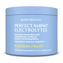 BodyHealth PerfectAmino Electrolytes Polvo No Azúcar, Hidratación Ayuno Keto Zero Azúcar Electrolitos Beber mezcla con minerales Traza - Fruta Pasión - 60 Servimientos
