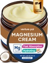 Venture Pal Magnesium Lotion, Topical Magnesium Cream for Sleep, Leg Cramps & Pain, Muscle Relax, Calma, Moisturizing Supplement with Coconut Oil, Shea Butter & Hyaluronic Acid, Safe for Kids