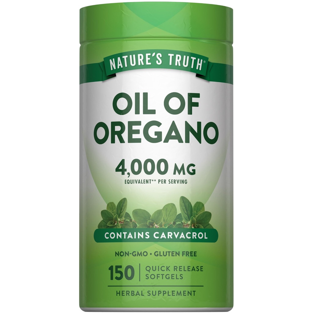 Nature's Truth Oil of Oregano Softgels | 150 Count | Non-GMO & Gluten Free Herbal Supplement