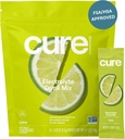 Cure Hydration ¦ Plant-Based Electrolyte Drink Mix Silencio No Añadido Sugar Silencio FSA-HSA Silencioso de alivio de la deshidratación Hecho con agua de coco
