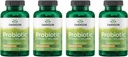 Swanson Probiótico - Suplemento de Salud Digestivo w / 1 billón CFU por cápsula - Fórmula Natural Apoyo a la Regularidad del Tazón & Bienestar diario - (120 cápsulas) (4 paquete)