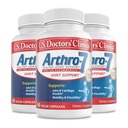 U.S. Doctors’ Clinical Arthro-7 - Complejo de Apoyo Conjunto Probado Clínicamente con Turmeric, Collagen, Bromelain para Flexibilidad, Movilidad, & Strong Cartilage - 180 Capsules(3 Botellas) - 45/90-Day Supply