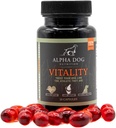 Krill Oil for Dogs - Vitality by Alpha Dog Nutrition – Reduce las alergias a los perros, Itchiness, " Shedding - Promueve la piel sana y la carne