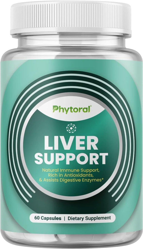 Suplemento de soporte para hígado con óxido de zinc - Immune Support Suplemento de inmunidad con leche de silymarin Extract Dandelion Root y Artichoke - Salud del hígado para limpieza