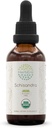Schisandra B60 USDA Organic Tincture ← Extracto sin alcohol, gotas herbales de alta potencia, Suplemento líquido sometido Certified Organic Schisandra (Schisandra Chinensis) Berry seco (2 oz)