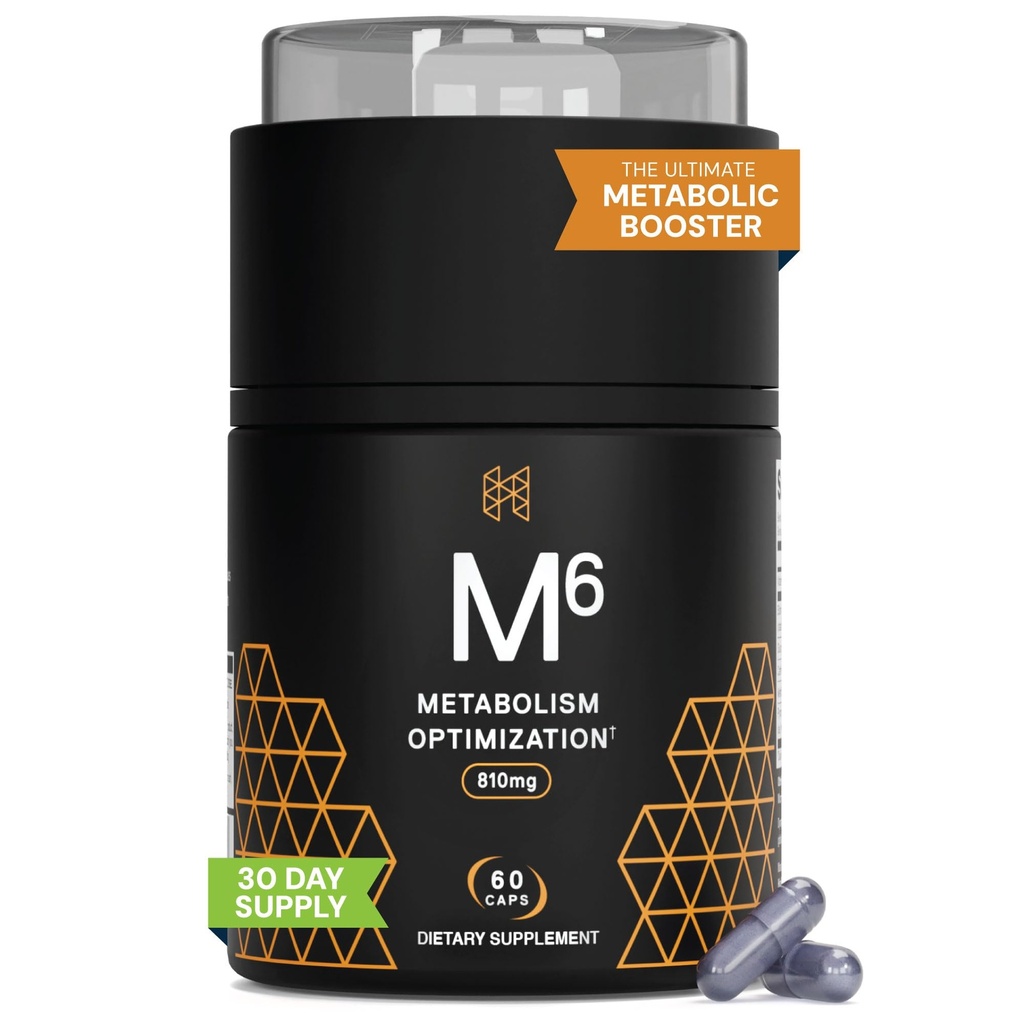 High Performance Nutrition Metabolism Booster, HPN M(6) Fat Burner, Natural Weight Loss Supplement, Support Lean Muscle, Increase Energy, Vegan Friendly, Clinically Tested, 60 Capsules