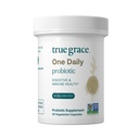 True Grace One Daily Probiotic - 30 Vegetarian Capsules - 90 Billion CFU - Gut, Digestive & Immune Health Support Blend with Prebiotic Fiber - Gluten & Soy Free