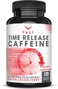 VALI Time Release Caffeine 100mg Capsules- Smart Slow Release for Extended Energy & Focus. Suplemento Nootropic avanzado. Brain Booster Active Performance, Alertness & Clarity. 120 cápsulas de verduras