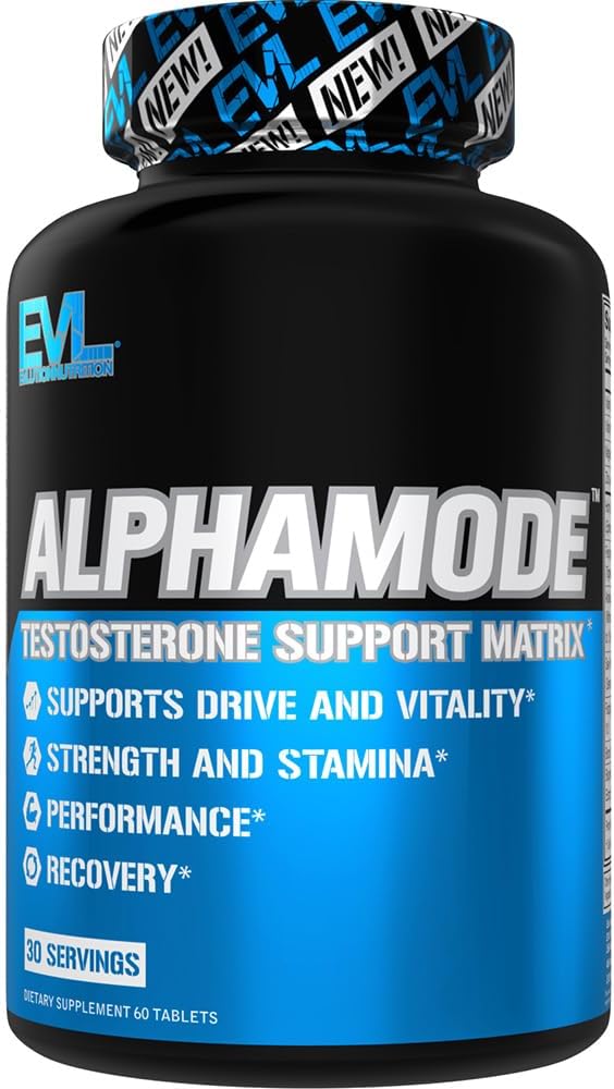 [BRSROGQCBAPQYCA4] Evlution Nutrition Alphamode - Support Matrix for Men - Performance + Recovery Supplement Strength + Stamina Support - Vitamina D3 & B6, Ashwagandha Root & Horny Goat Weed Extract - 30 Servings