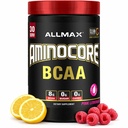 ALLMAX Nutrition AMINOCORE BCAA – 8G BCAAs – 100% Pure Branch Aminoácidos encadenados – Gluten Free - Pink Lemonade - 315 Gram