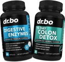 Digestive Enzymes & Colon Cleanser Detox - Digestion Supplement & 15 Day Intestinal Píldoras limpias para hombres y mujeres - Laxantes naturales rápidos para el alivio del estreñimiento & Suplementos del Movimiento de Tazón para Gut
